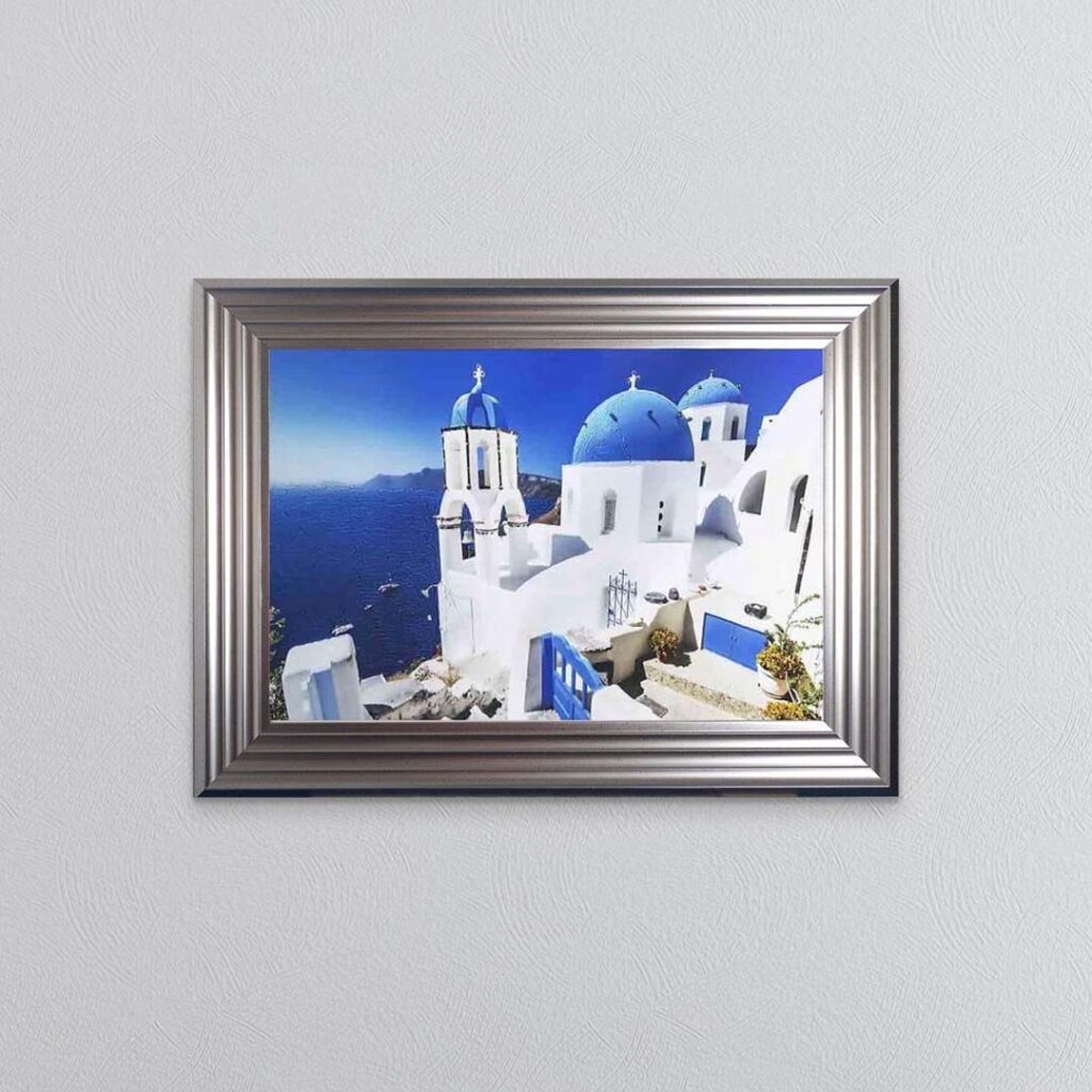 Santorini Landscape Framed Wall Art Carrick Suite Dreams Furniture