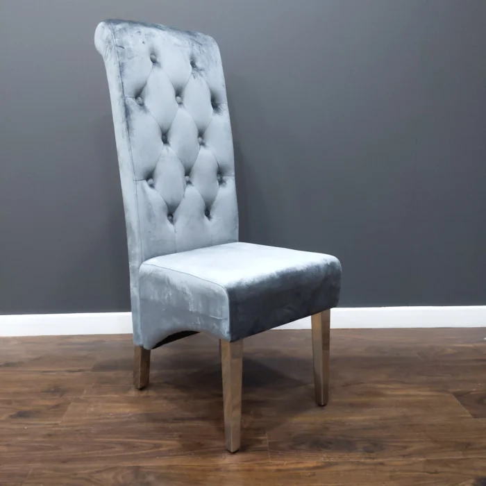 L:yon High Back Dining Chair Dark Grey