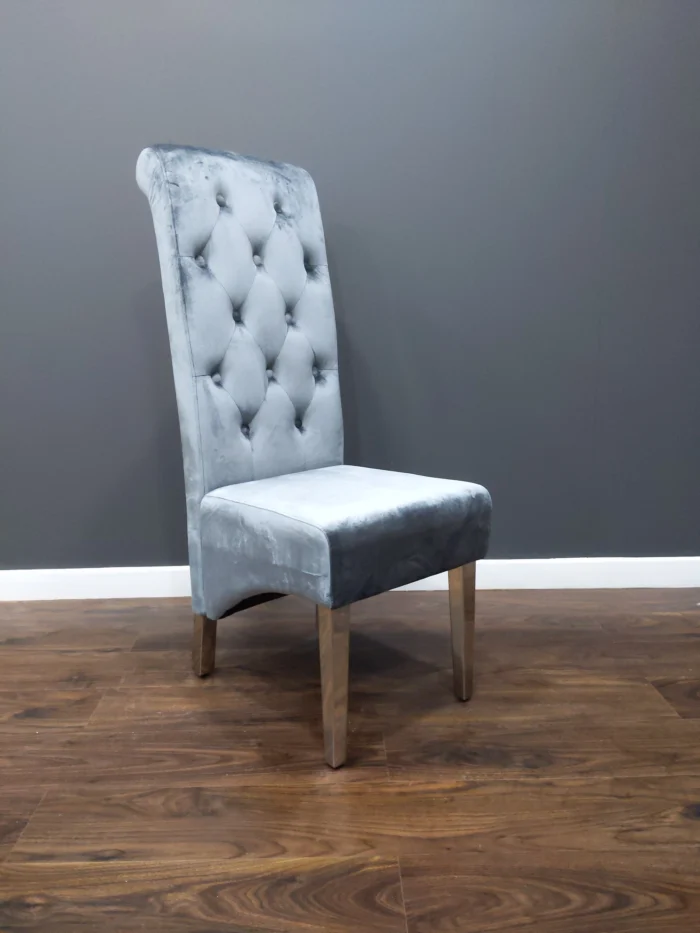 L:yon High Back Dining Chair Dark Grey