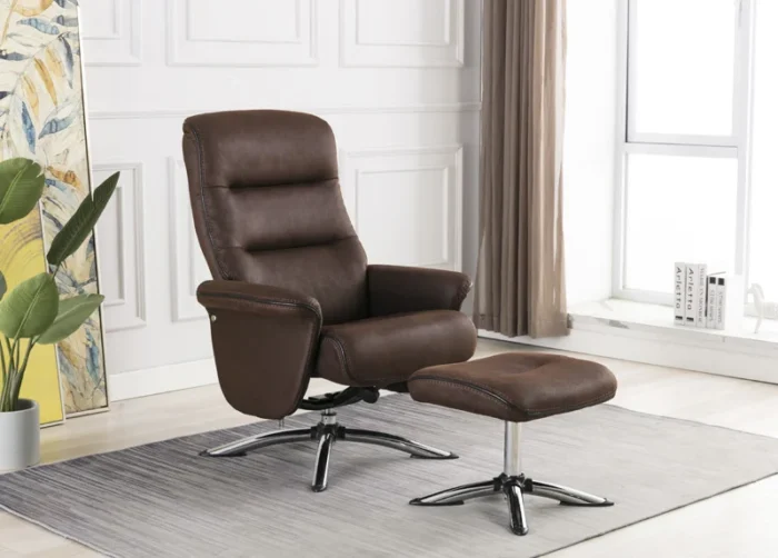 Texas Swivel Recliner Brown