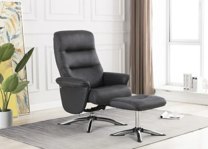 Texas Swivel Recliner Slate
