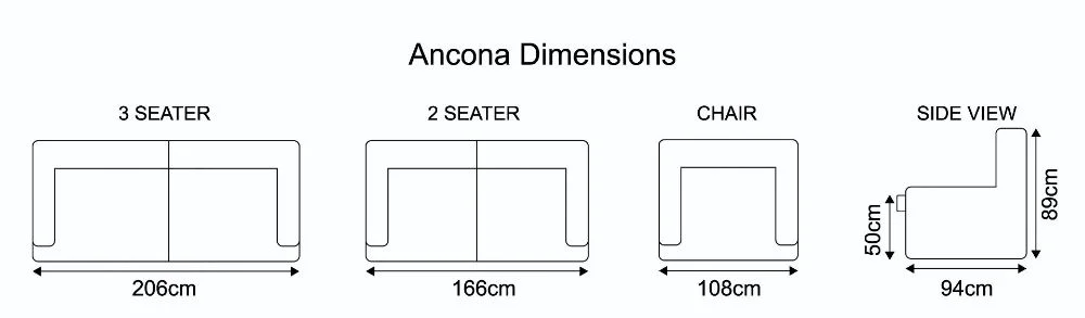 Ancona Sofa Dimensions