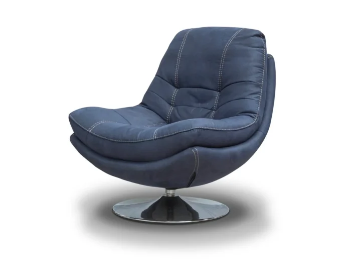 Axis Denim Swivel Chair