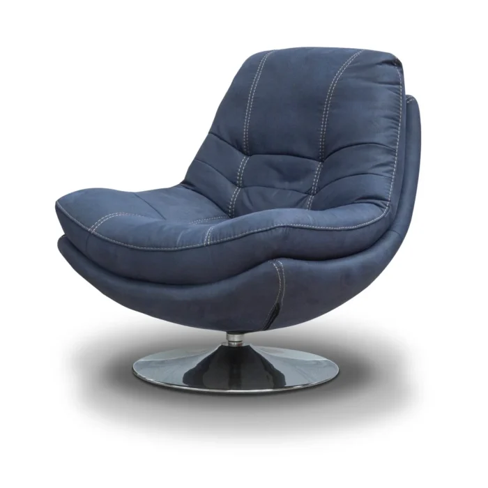 Axis Denim Swivel Chair