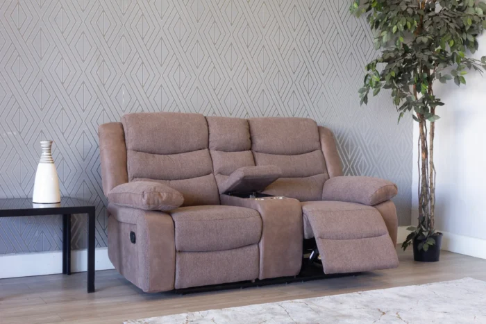 Astra Biscuit 2 Seater Recliner Sofa