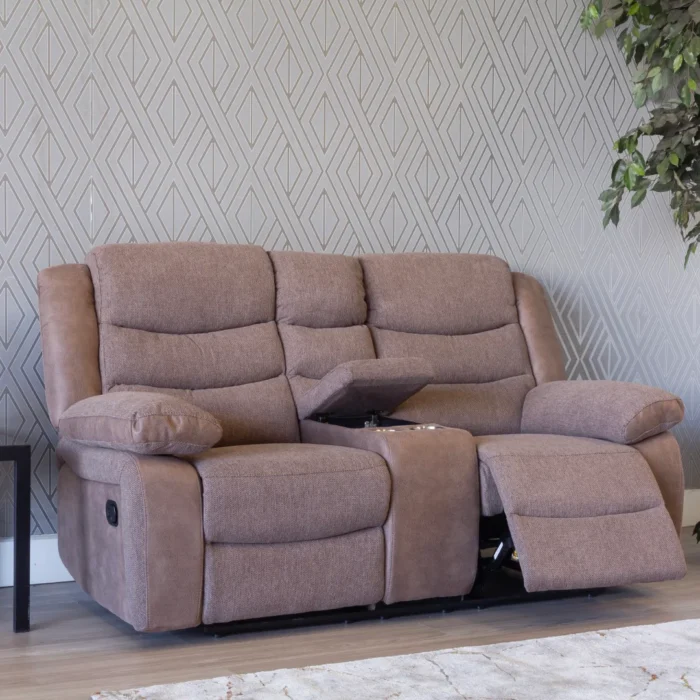 Astra Biscuit 2 Seater Recliner Sofa