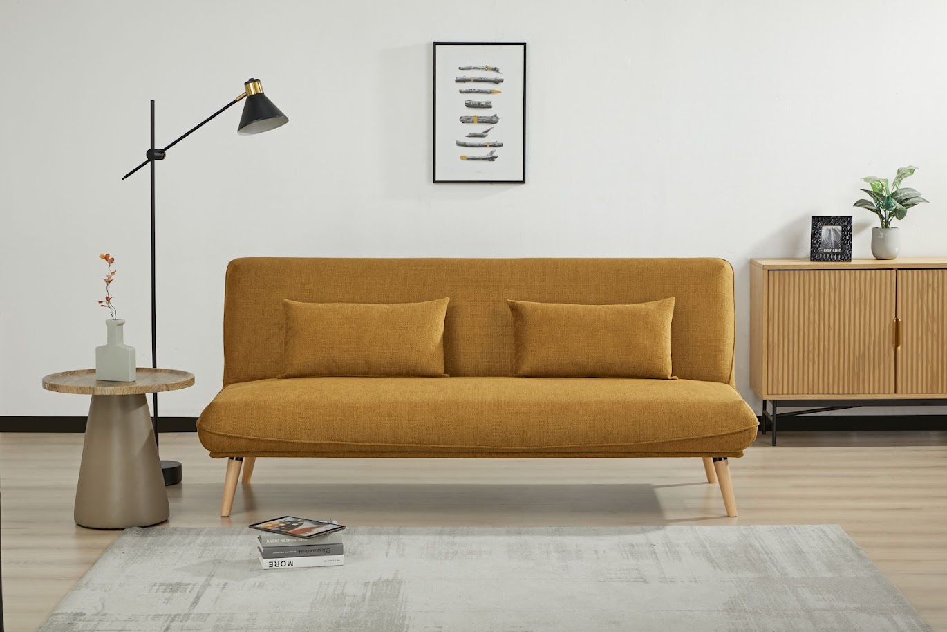 Arga Sofa Bed - Blue | Pumpkin | Dark Grey - Image 5
