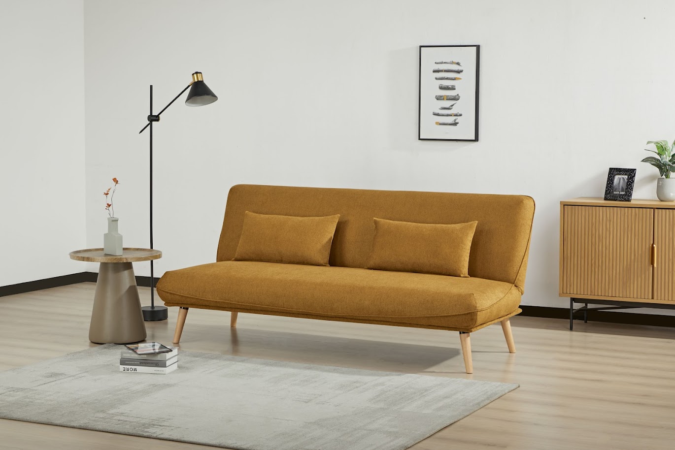 Arga Sofa Bed - Blue | Pumpkin | Dark Grey - Image 6