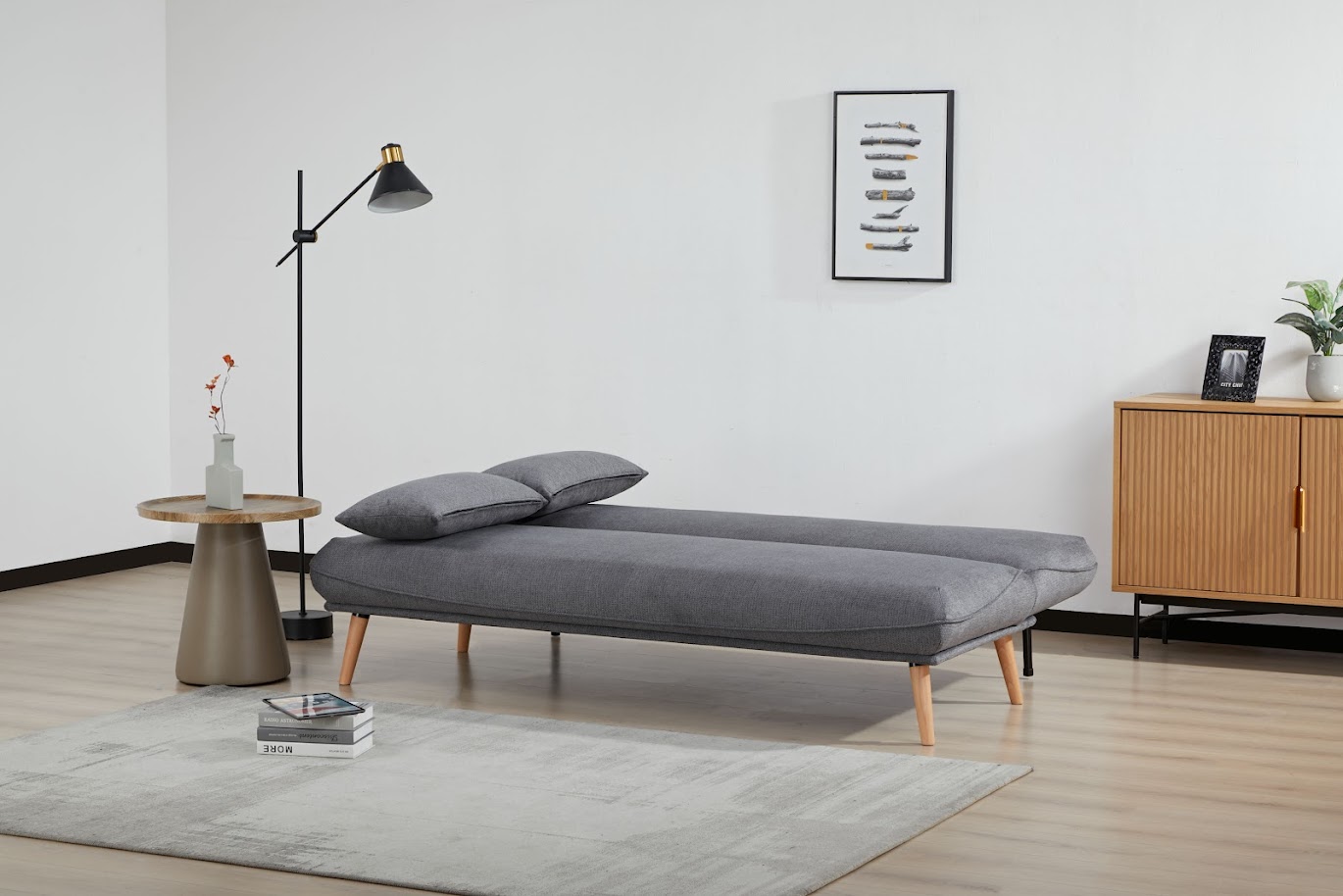 Arga Sofa Bed - Blue | Pumpkin | Dark Grey - Image 10