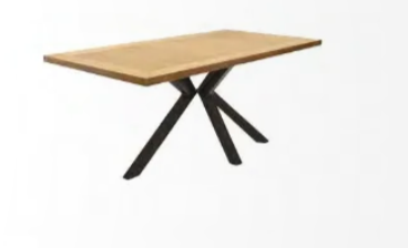 Bedford Medium Oak Veneer 1.8m Dining Table - Image 3