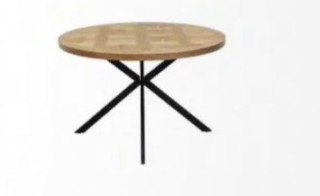 Carson Oak Veneer 1.2m Round Dining Table - Image 3