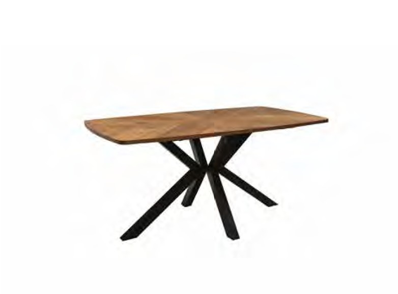 Hampton Medium Oak Veneer 1.6m Dining Table - Image 3