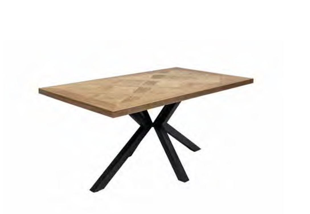 Hugo Oak Veneer 1.6m Dining Table - Image 3