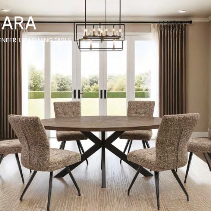 Samara Dark Oak Veneer 1.8m Dining Table